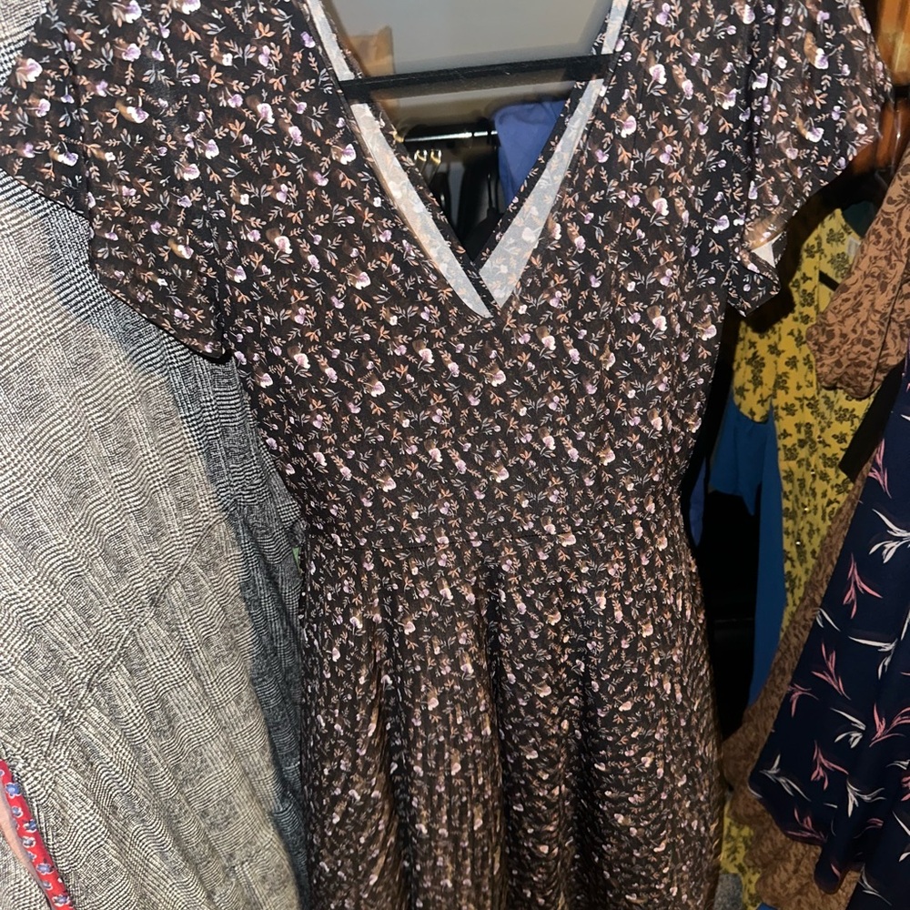 Kaileigh Black Floral Dress